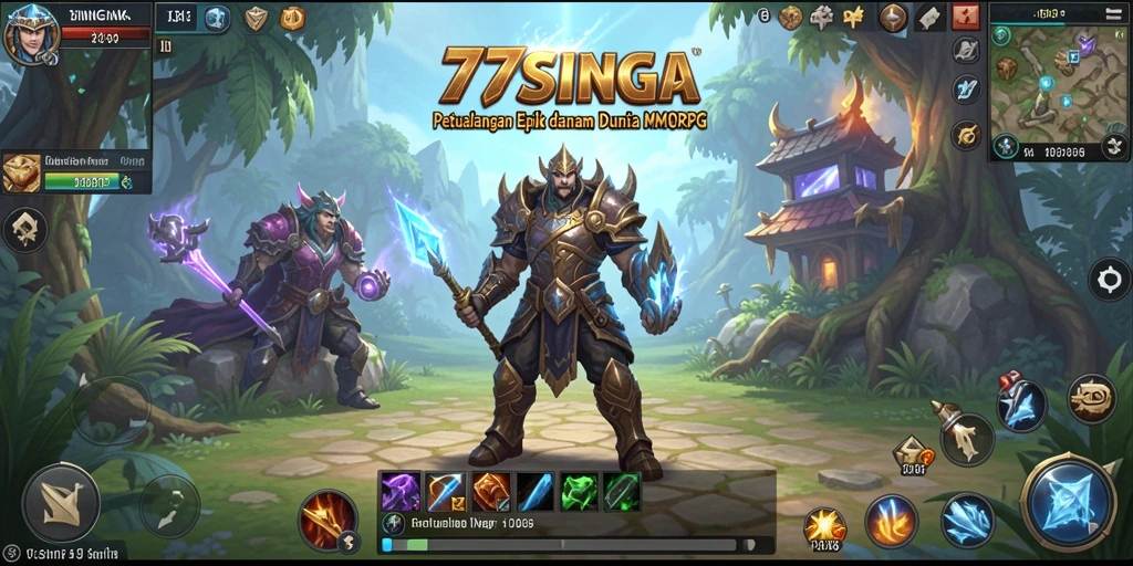 Tangkapan layar dari gameplay menakjubkan dalam 77SINGA.