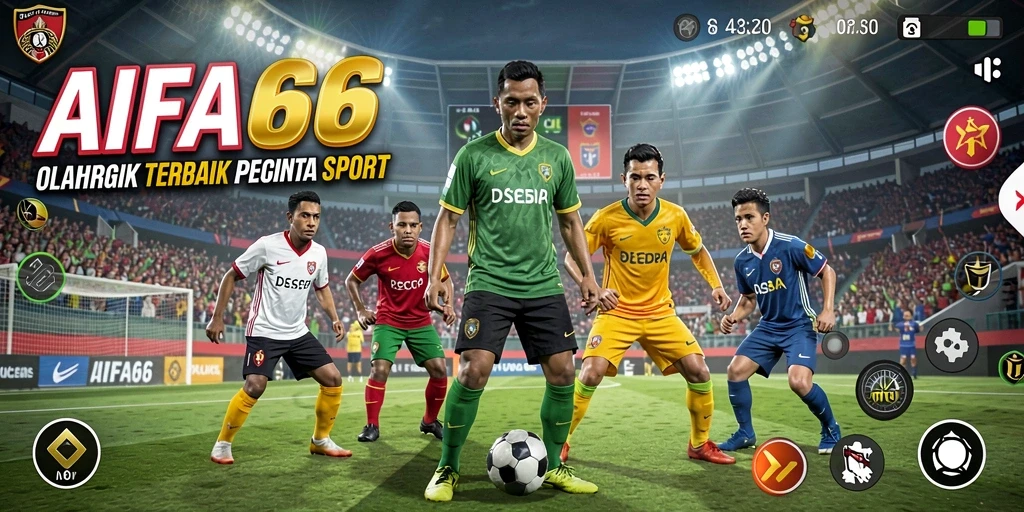 Tampilan gameplay AIFA66 yang intens dan seru dalam olahraga.