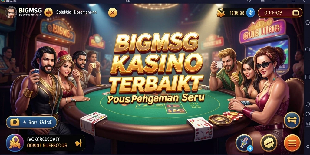 Gambaran gameplay menegangkan dari aplikasi Kasino BIGMSG.