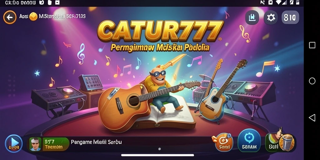 Tampilan gameplay CATUR777 yang seru dan interaktif dalam bermain musik.