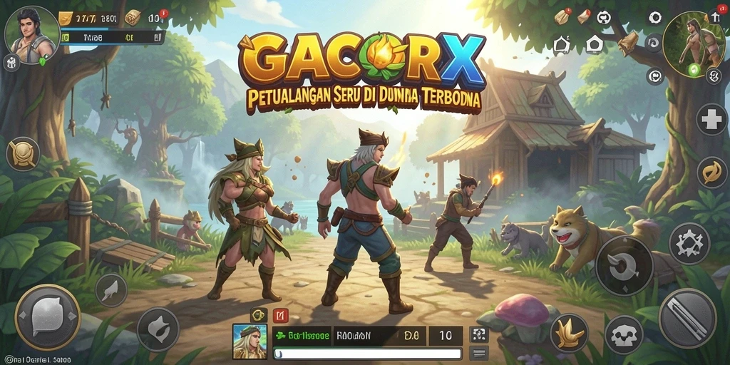 Gameplay seru dalam dunia terbuka GACORX yang menakjubkan.
