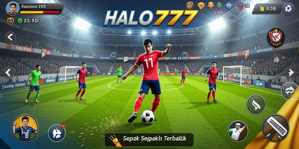 Screenshot gameplay HALO777 yang menampilkan aksi seru di lapangan.