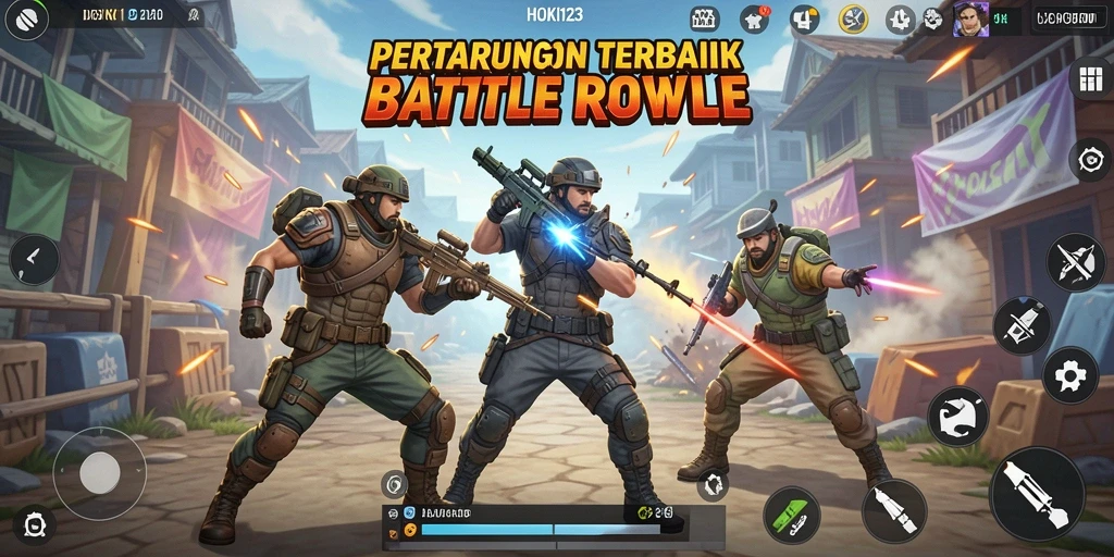 Tampilan screenshot HOKI123 yang menunjukkan aksi mendebarkan di medan perang.