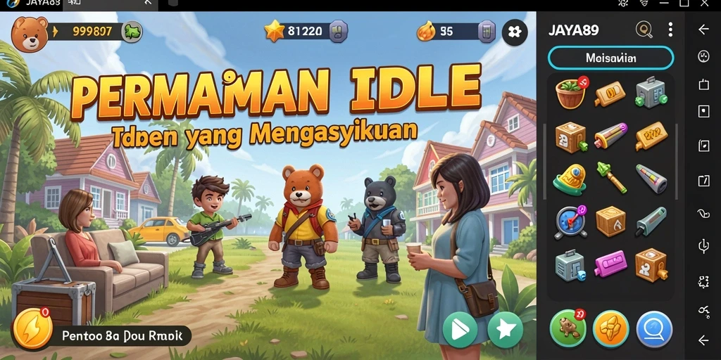 Tampilan gameplay JAYA89 yang menakjubkan dan interaktif.