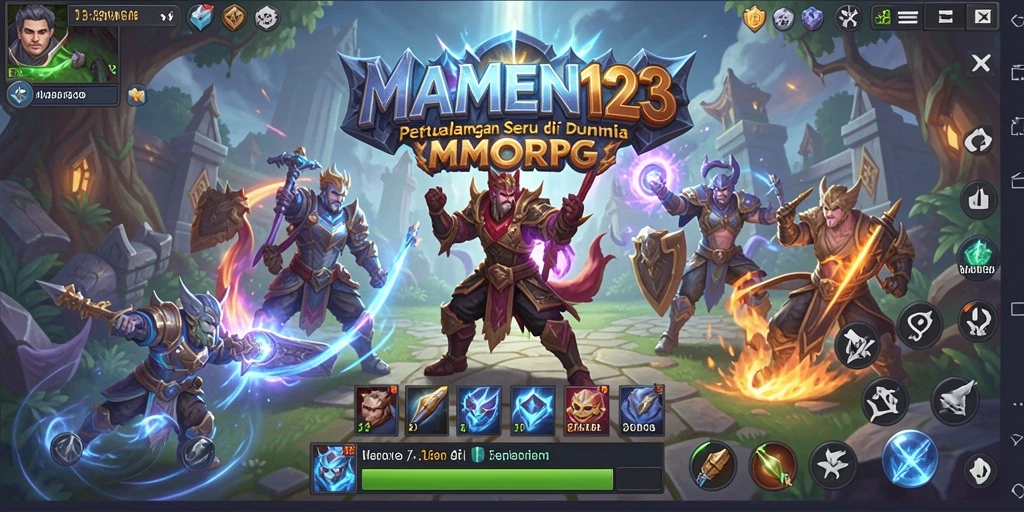 Tampilan gameplay menakjubkan dari MAMEN123 yang penuh aksi.