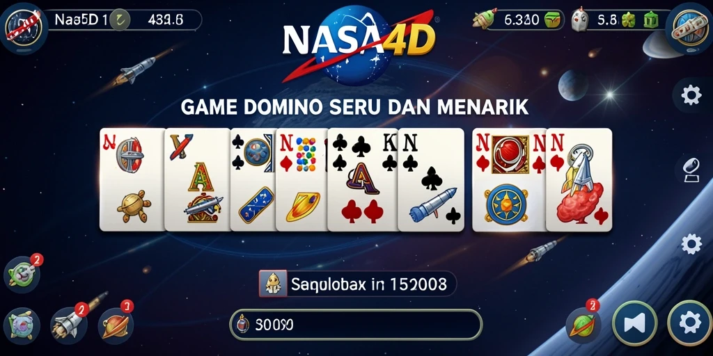 Tampilan gameplay domino yang seru dan interaktif di NASA4D.