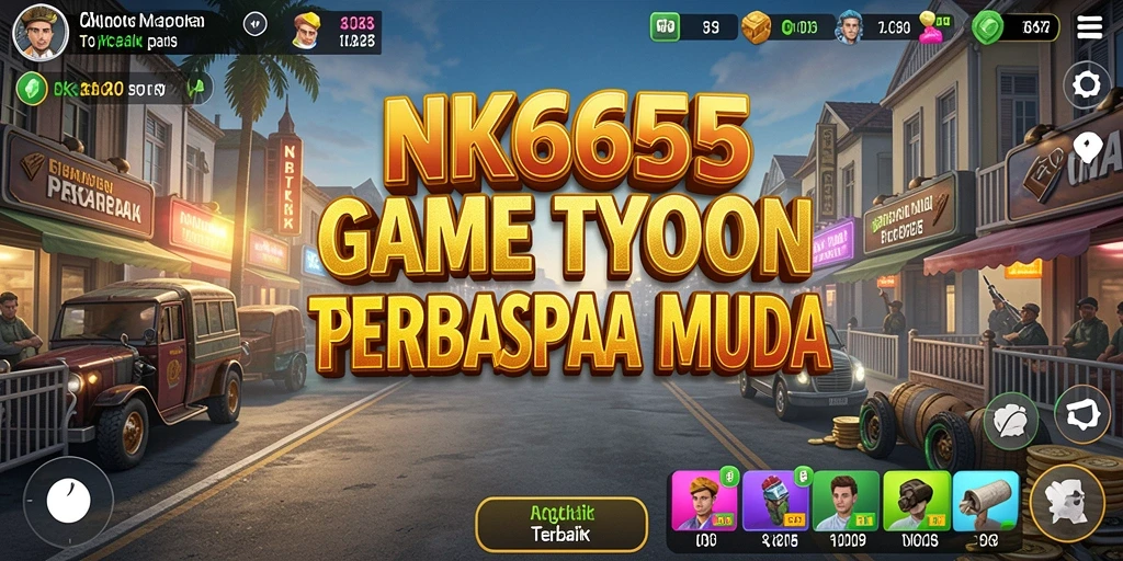 Screenshot utama NK666 menampilkan gameplay interaktif dan strategi Tycoon.