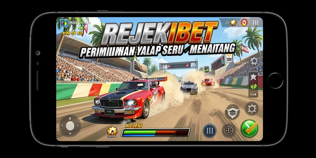 Tampilan gameplay balapan yang seru dan mendebarkan di REJEKIBET.