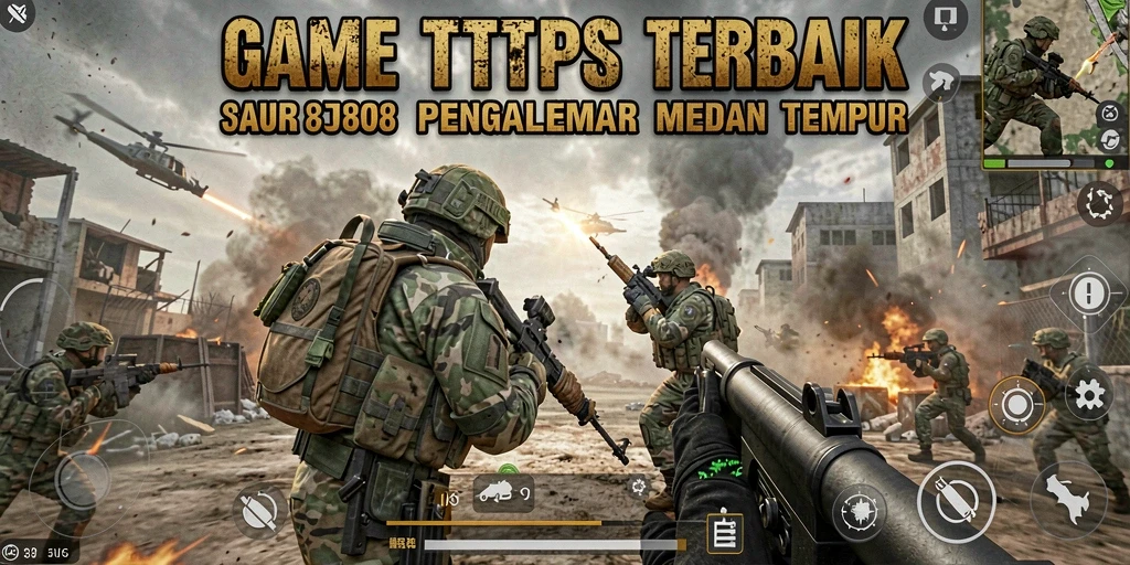 Screenshot menampilkan aksi intens dalam permainan TPS TTT888.