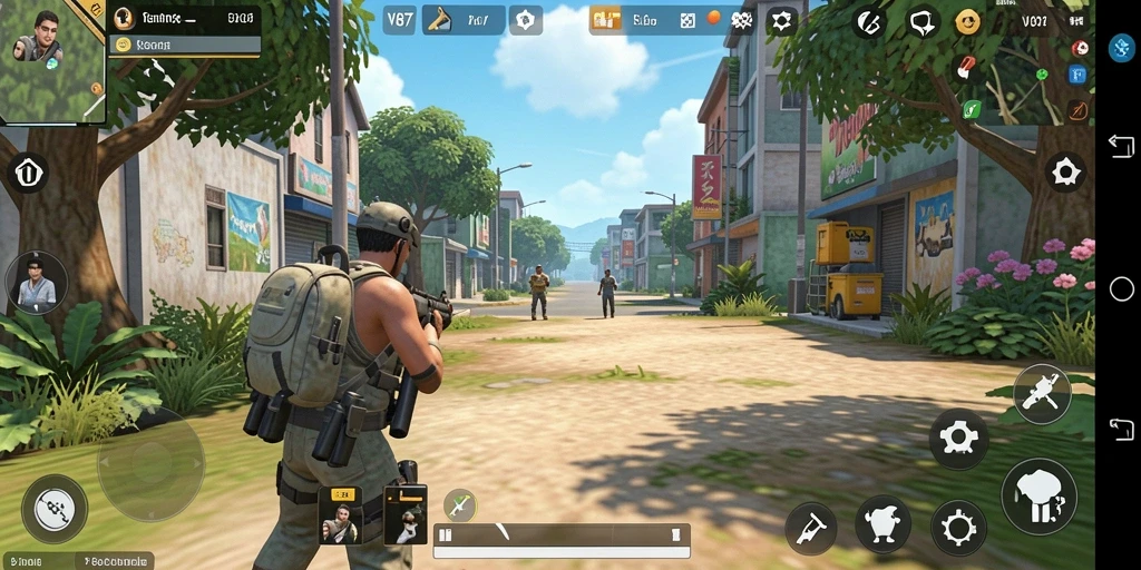 Tampilan gameplay V87 yang mendalam dan interaktif dalam simulasi kehidupan.