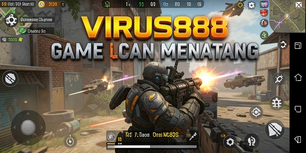 Tampilan gameplay VIRUS88 yang seru dan penuh aksi.