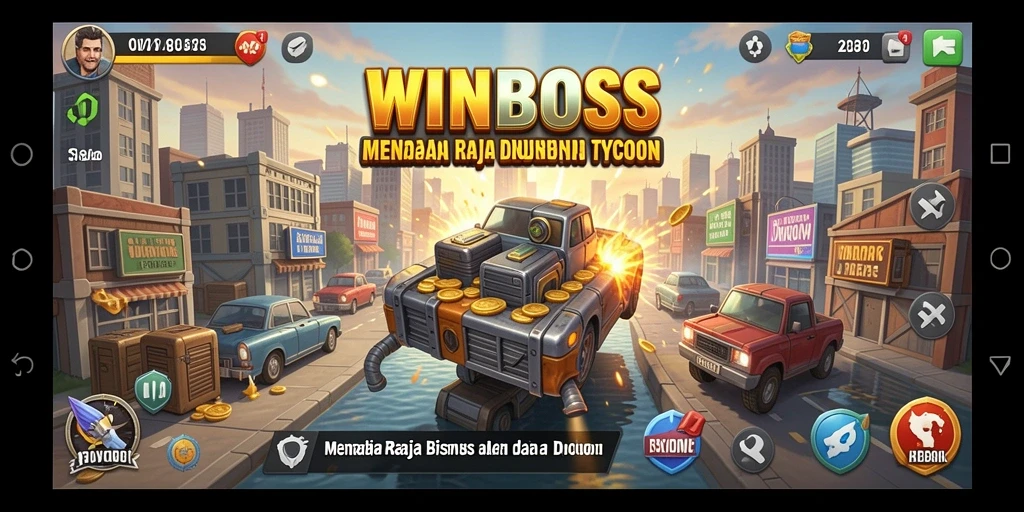 Tampilan gameplay WINBOSS dengan grafis Tycoon yang memukau.