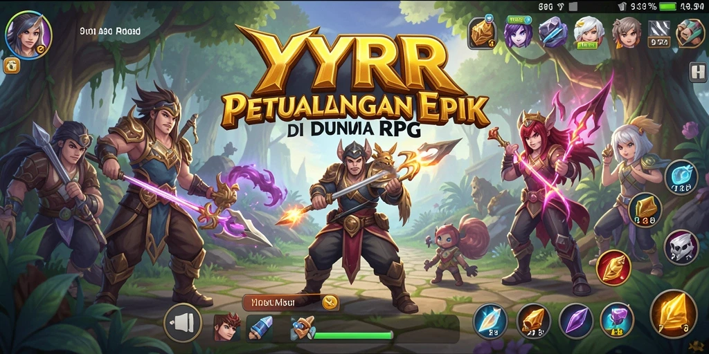 Tampilan gameplay YYRR yang menakjubkan dalam dunia RPG.